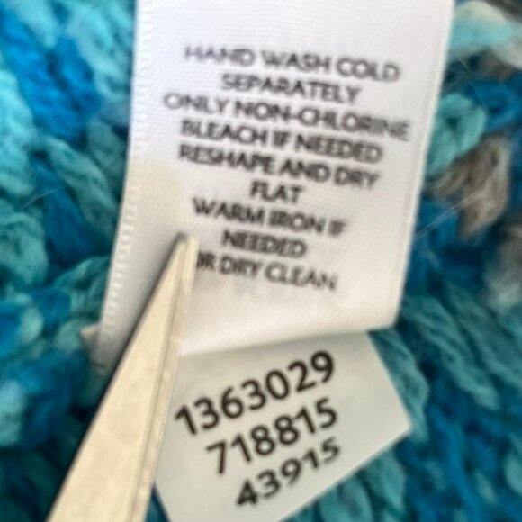 J.Jill Woman Green Wool/Angora/Acrylic Fair Isle Nordic Pull-Over Sweater Sz XL - Picture 7 of 7